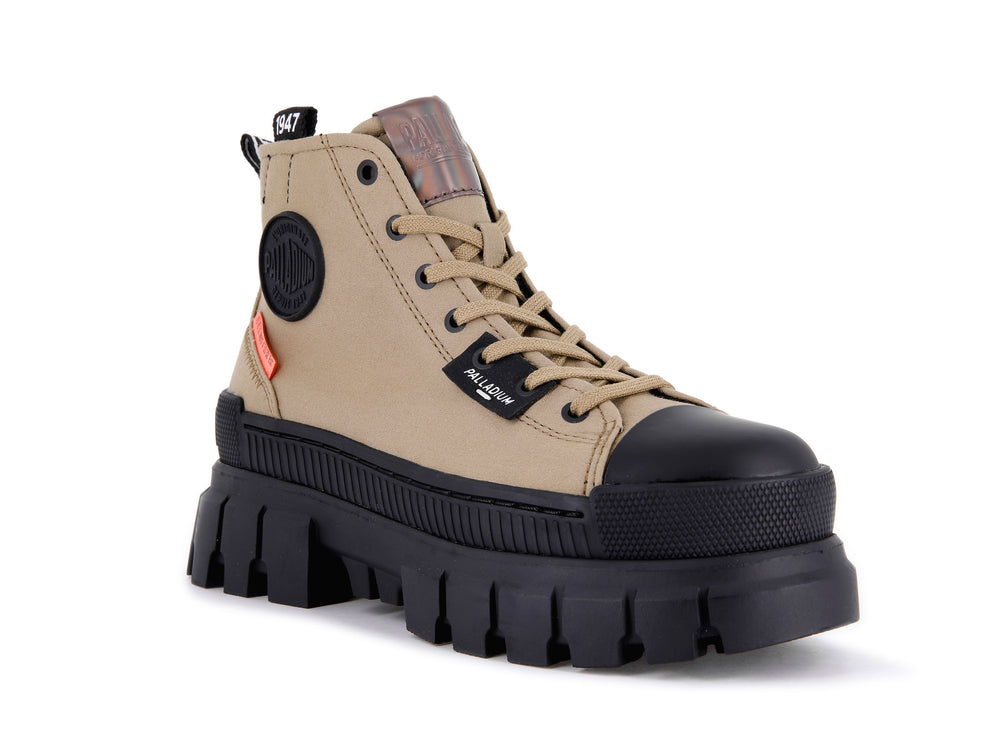 Zapatos Altas Palladium REVOLT HI TX Mujer Verde Oliva | Costa Rica-78249